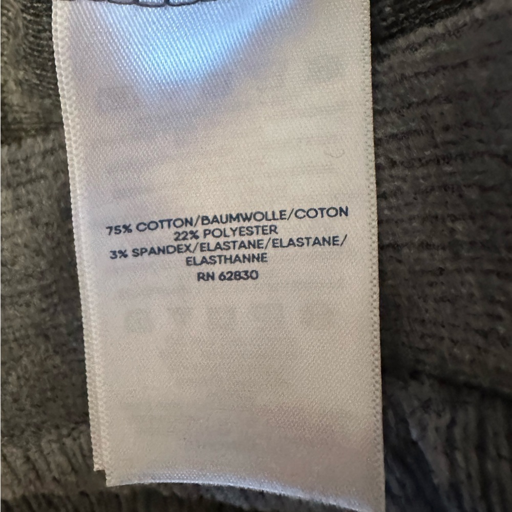 Lands’ End Ribbed Knit Joggers Gray Small | Soft Stretch Lounge Pants - Picture 5 of 6